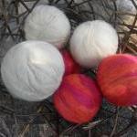 Lavender Filled Wool Dryer Balls, Set Of 6. Eco..