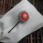 Wool Hair Pins, Bobby Pin With Wool Accents. Hair..