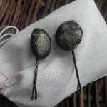 Wool Hair Pins, Bobby Pins With Wool Accents,..