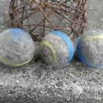 Lavender Filled Wool Balls, Set Of 3. Drawer..
