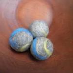 Lavender Filled Wool Balls, Set Of 3. Drawer..
